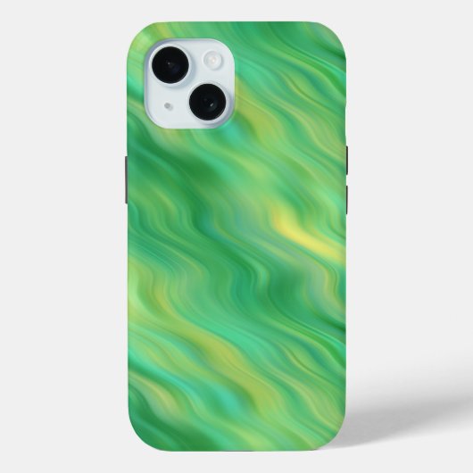 Pine Green Wavy Texture Case-Mate iPhone Case (Achterkant)