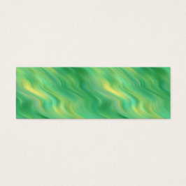 Pine Green Wavy Texture Mini Visitekaartjes