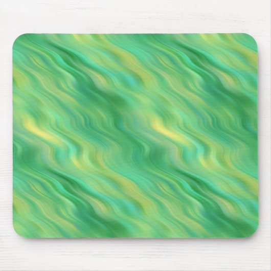 Pine Green Wavy Texture Muismat (Voorkant)