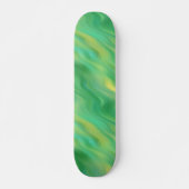 Pine Green Wavy Texture Persoonlijk Skateboard (Voorkant)