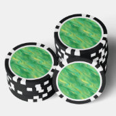 Pine Green Wavy Texture Pokerchips (Opstapeling)