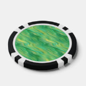 Pine Green Wavy Texture Pokerchips (Enkel)