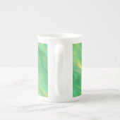 Pine Green Wavy Texture Porselein Kop (Achterkant)