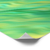 Pine Green Wavy Texture Poster (Hoek)