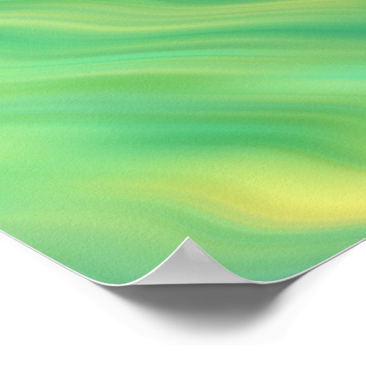 Pine Green Wavy Texture Poster (Hoek)
