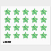 Pine Green Wavy Texture Ster Sticker (Vel)