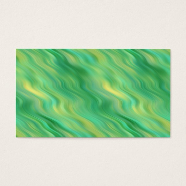 Pine Green Wavy Texture Visitekaartjes (Voorkant)