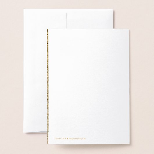 Pine Groen Goud Glitzy Glitter Kerstmis Folie Kaarten (Met envelop)