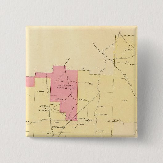 Pine Grove Township Vierkante Button 5,1 Cm (Voorkant)