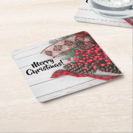 Pine & Holly Collectie Kartonnen Onderzetters
