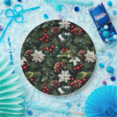 Pine & Holly Harmony Papieren Bordje (Feest)