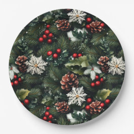 Pine & Holly Harmony Papieren Bordje