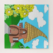 Pine House Jigzaag Puzzle Legpuzzel (Horizontaal)