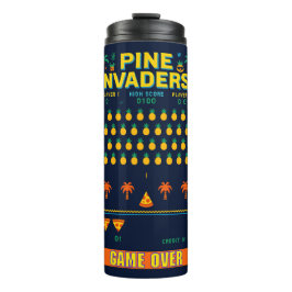Pine Invaders-Pineapple Empire Retro Games Series Thermosbeker
