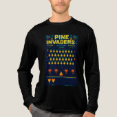 Pine Invaders-Pineapple Empire Retro Games Series Tri-Blend Shirt (Voorkant volledig)