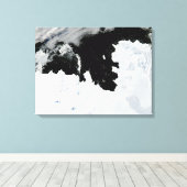 Pine Island Bay in West-Antarctica Canvas Afdruk (Insitu (Houten vloer))