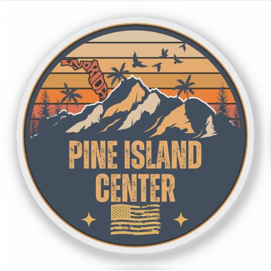 Pine Island Center, Florida  Sticker (Voorkant)