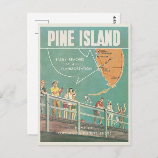 Pine Island en Matlacha Florida Briefkaart (Voorkant / Achterkant)