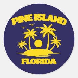 Pine Island Florida Ronde Sticker