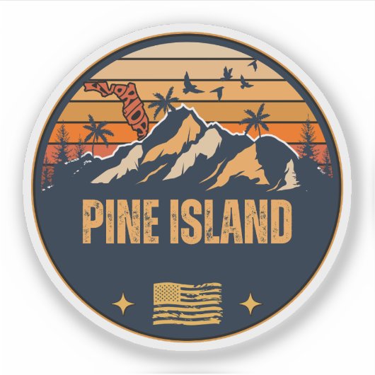 Pine Island, Florida Sticker (Voorkant)