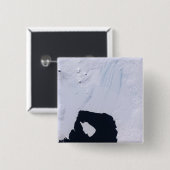 Pine Island Glacier Vierkante Button 5,1 Cm (Voorkant /achterkant)