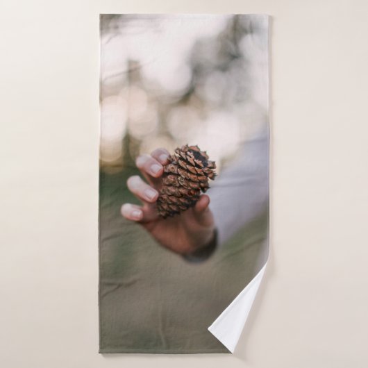 Pine kegelhout buitenshuis badhanddoek (Badhanddoek)