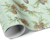Pine kegels kerstpatroon - kerstcadeaus cadeaupapier (Rol Hoek)