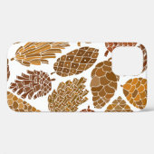 Pine-kegels naadloos patroon Case-Mate iPhone case (Achterkant (horizontaal))