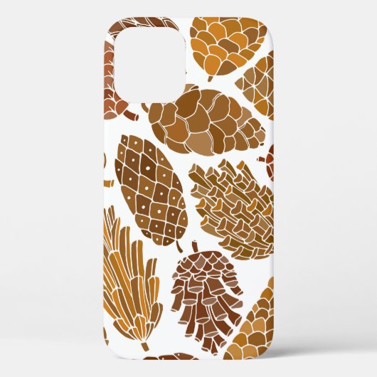 Pine-kegels naadloos patroon Case-Mate iPhone case (Achterkant)