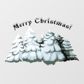 Pine Kerstboom Decoratie Gelukkige Klanten Raamsticker (Vel)