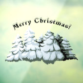 Pine Kerstboom Decoratie Gelukkige Klanten Raamsticker (Vel 3)