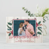 Pine-kerstkaart Zwangerschapskaarten Kaart (Staand voorkant)