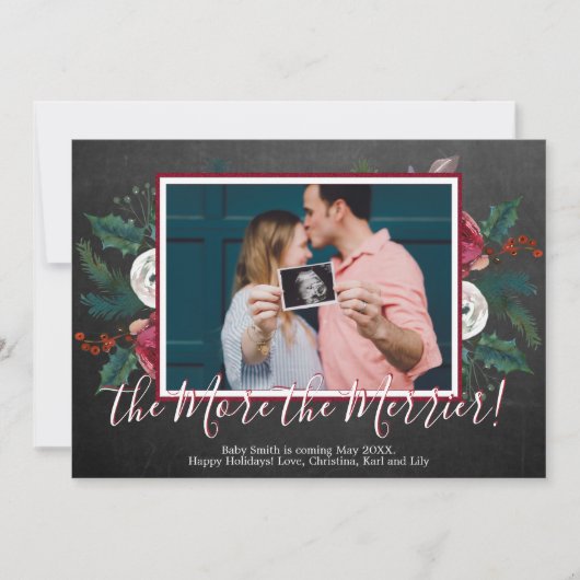 Pine-kerstkaart Zwangerschapskaarten Kaart (Voorkant)