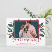 Pine-kerstkaart Zwangerschapskaarten Kaart (Staand voorkant)