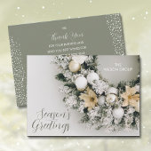 Pine Kerstmis Wreater Business Hartelijk dank Feestdagenkaart