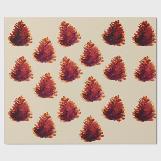 Pine-knuppels, opvulpapier cadeaupapier (Vlak)