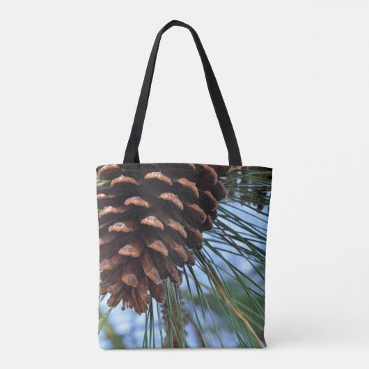 Pine Kone in druk Tote Bag (Achterkant)
