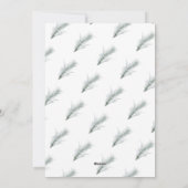 Pine krans kerst een foto feestdagenkaart (Achterkant)