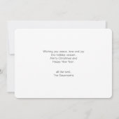 Pine krans met Holly Christmas Feestdagenkaart (Achterkant)