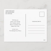 Pine krans met Holly Kerstvakantie Feestdagenkaart (Achterkant)