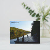 Pine Lake Minnesota Dockside Briefkaart (Staand voorkant)