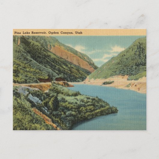 Pine Lake Reservoir, Ogden Canyon, Utah Briefkaart (Voorkant)