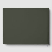 Pine Leiste Serif Script Cypress Coast Bruiloft Gastenboek (Achterkant)