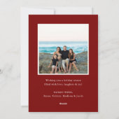 Pine Lijst Foto Vakantie Kaart (Achterkant)