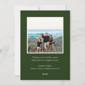 Pine Lijst Foto Vakantie Kaart (Achterkant)