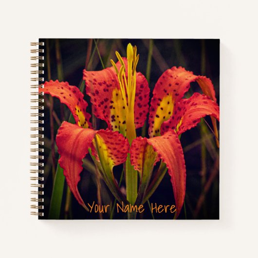 Pine Lily Aangepaste Spiraal Notebook Notitieboek (Voorkant)