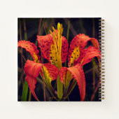 Pine Lily Aangepaste Spiraal Notebook Notitieboek (Achterkant)