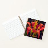Pine Lily Aangepaste Spiraal Notebook Notitieboek (Binnen)