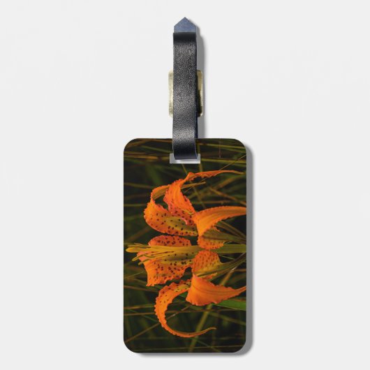 "Pine Lily" Bagagelabel (Achterkant verticaal)