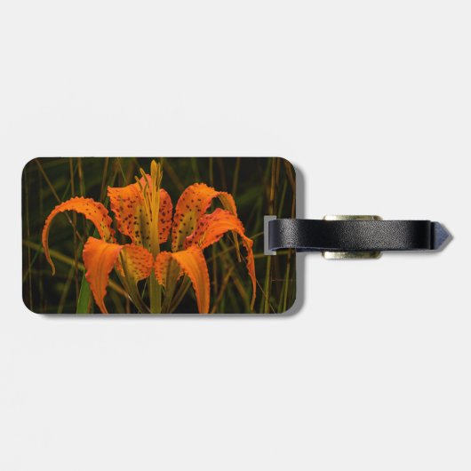 "Pine Lily" Bagagelabel (Achterkant horizontaal)